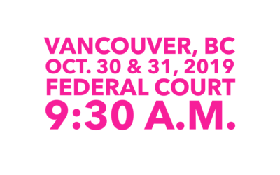 EVENT Vancouver: CHDC sues Canadian Government